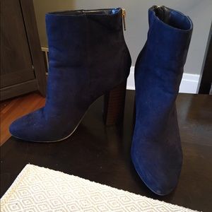Blue Heeled Boots